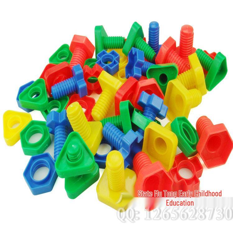 Early Education Screw & Bolt Matching Toy for Toddlers (1-3 Years) - Desktop Assembly Blocks & Learning Aid