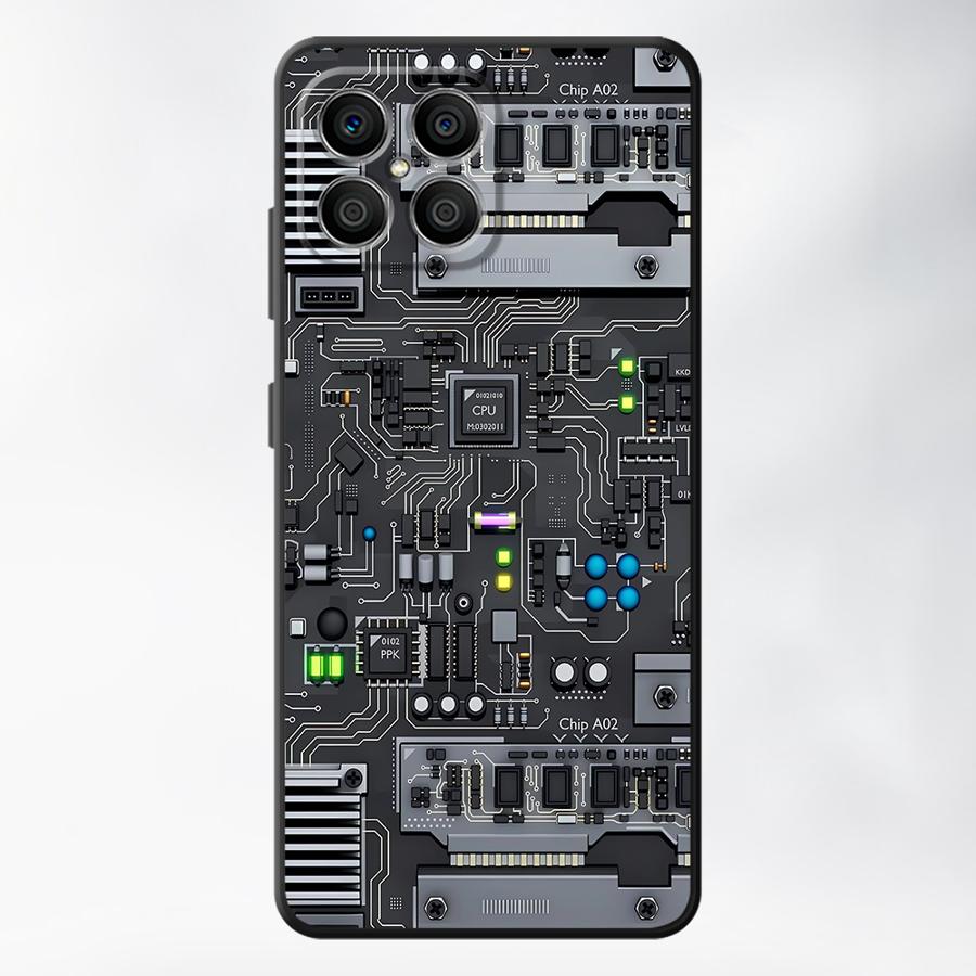 Case for Huawei P30 P20 Pro P20 P40 Lite P Smart 2019 P20 Lite 2018 Funda Phone Cover Retro Circuit Board