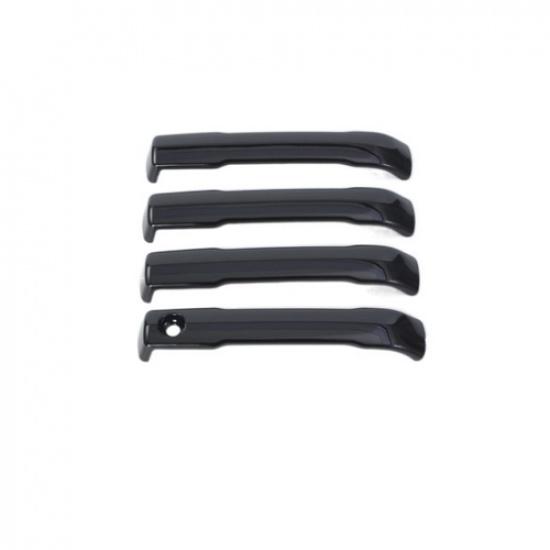 Bright black Front Door Handles Cover Trim For Toyota Tacoma 2024