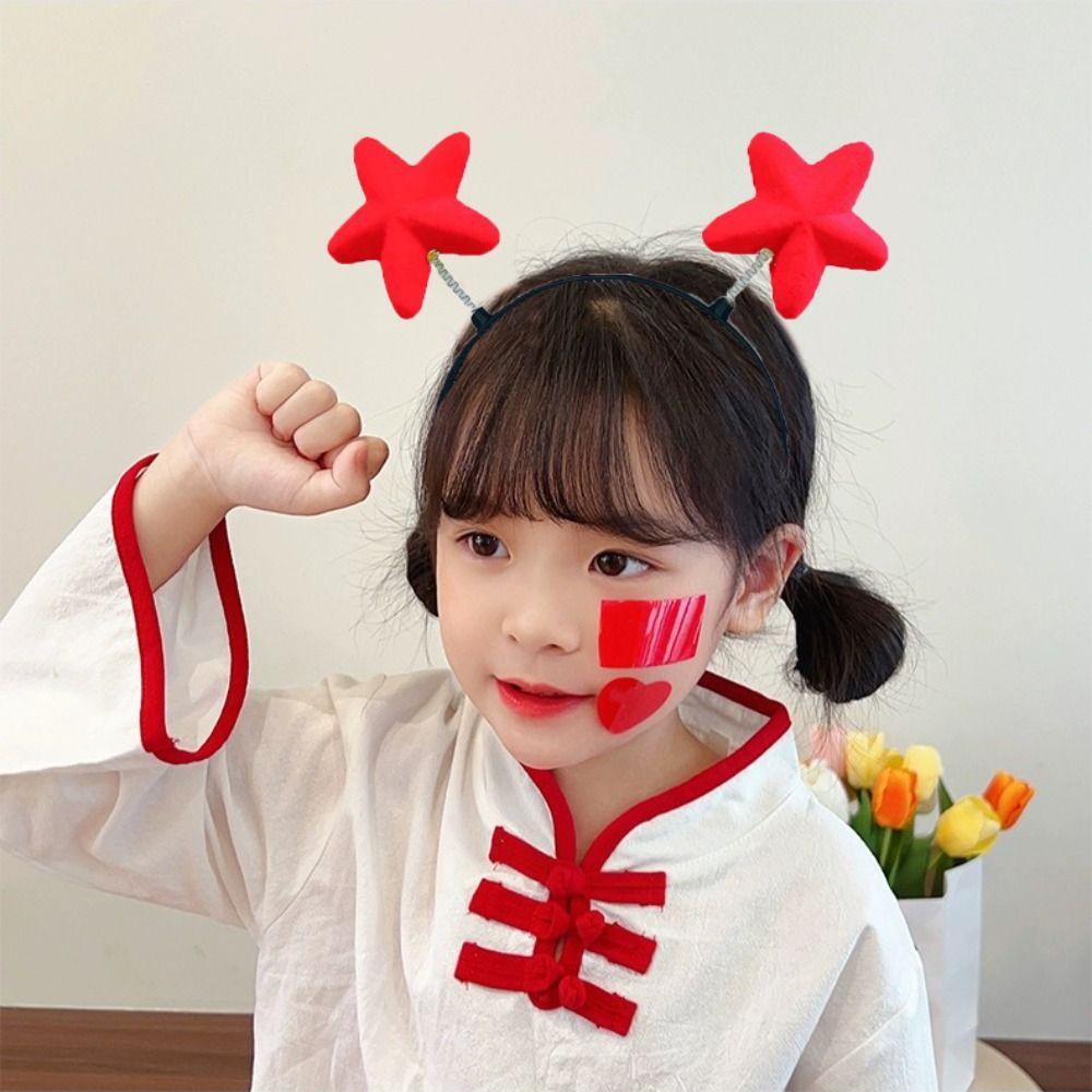 

Star Yellow Duck Headband Love Heart Children Hair Bands Funny Cartoon Hair Hoop Cosplay style D