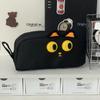 1pc 3D Black Cat Pencil Case, Large Capacity School & Office Supply, Cute Paw Print Design Gift for Cat Lovers