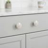 Round Shell Drawer Knob Natural Rough Stone Wardrobe Pulls Natural Cabinet Handle  Kitchen Cabinet