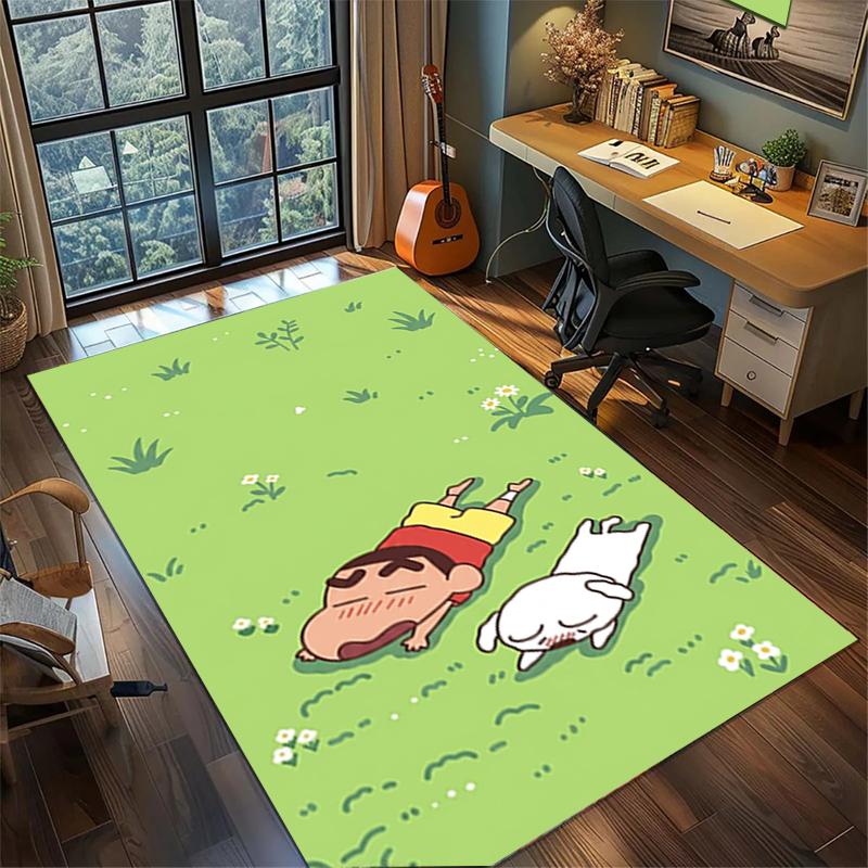 

Crayon Shin-chan Soft Area Rug Non Slip Washable Large Carpet Bedroom Gamer Room Decor 60x90cm