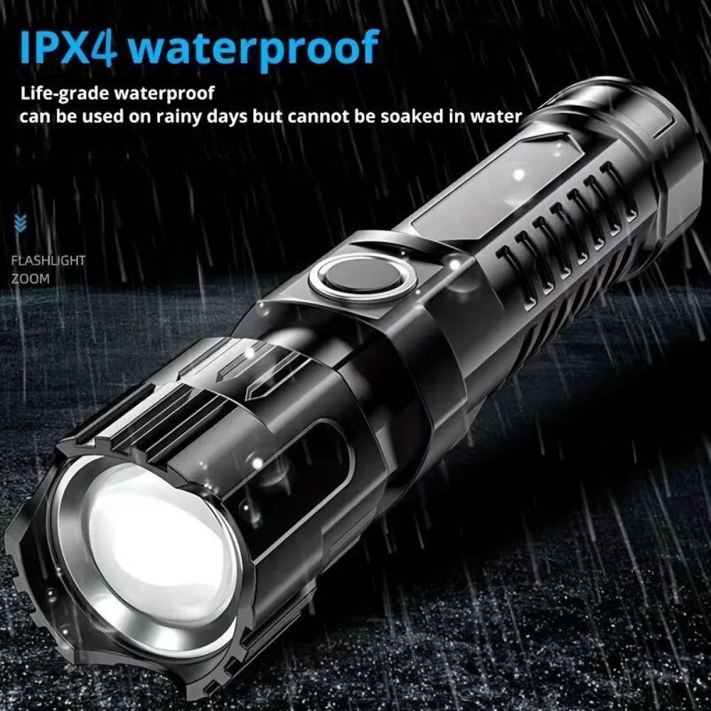 Super Powerful LED Flashlight Zoom LED Torch Built-in Battery USB Rechargeable Waterproof Lamp Ultra Bright Lantern