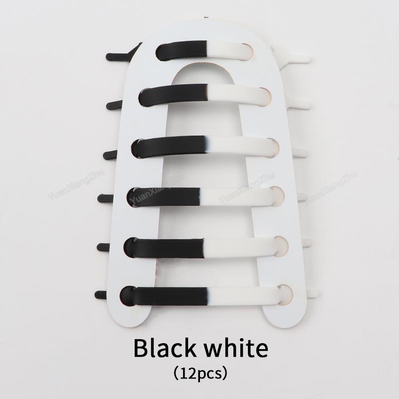 12 Stück Elastische Schnürsenkel für Sneaker Silikon Dehnbare Schnürsenkel Ohne Binden Schnürsenkel für Kinderschuhe Gummiband Schnürsenkel Schnürsenkel