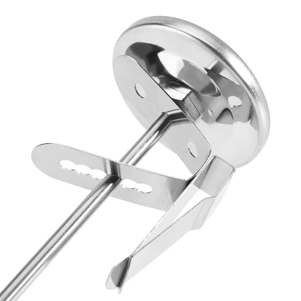 Portable Stainless Steel Cooking Thermometer for Instant Coffee, Milk, Latte, Steamed Milk, and More, with Easy-to-Clean Steel Probe, Suitable for