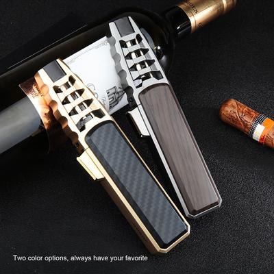 SOLAR TORCH  Lighter Gas Long Pen Style Kitchen Barbecue Camping Candle Strong Straight Into The Blue Flame Windproof