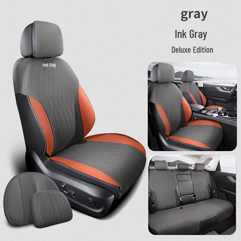 Hongqi HS5 All-Season Car Seat Cover Set - Universal Semi-Enclosed Suede Design