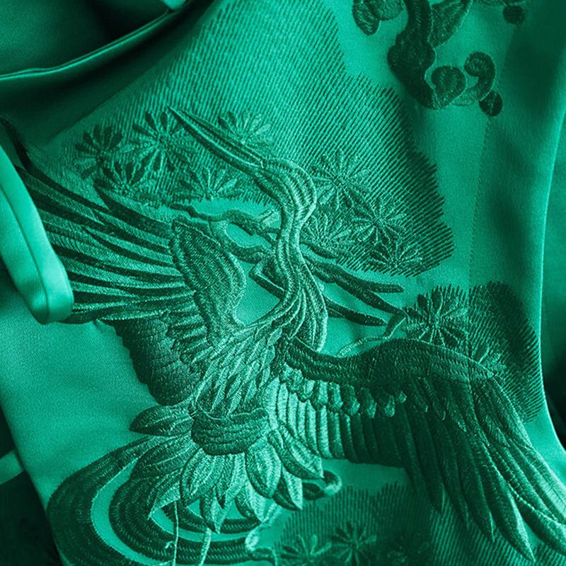 Weste im chinesischen Stil Damen Frühling und Sommer Nationaler Trend Retro Weißstorch Stickerei Schnürung Weste im chinesischen Stil Top