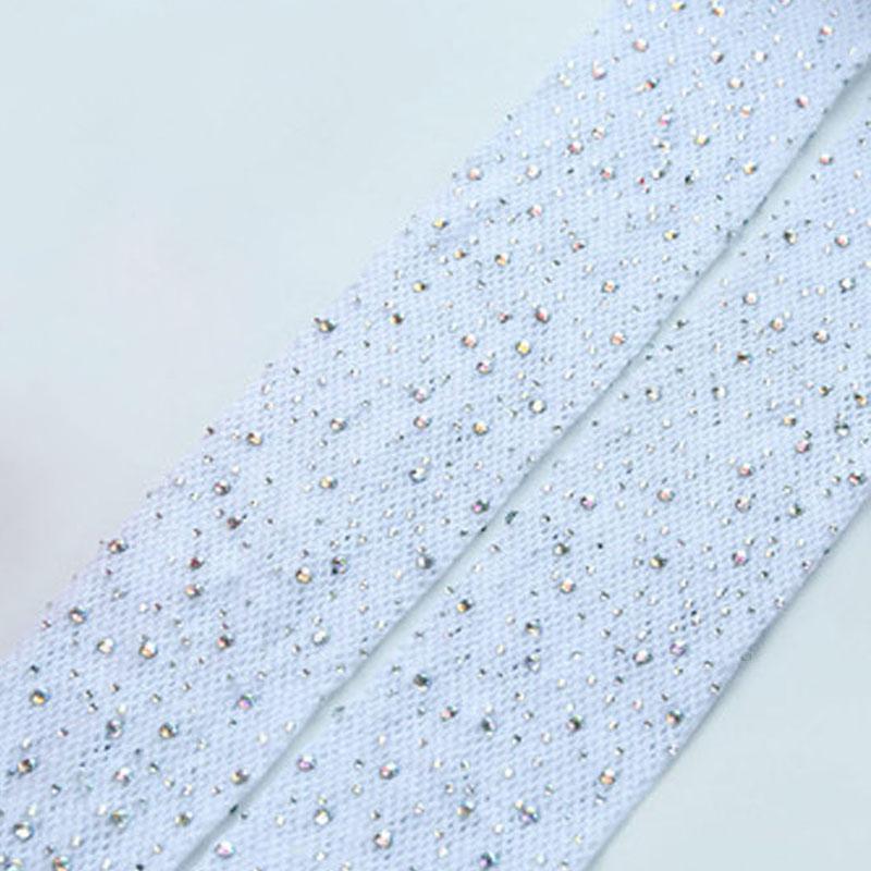 Modische Glänzende Fischernetz-Strumpfhosen Sexy Glitzer Kleines Netz Dünne Strumpfhosen Damen Gut Verkauft 1Pair white