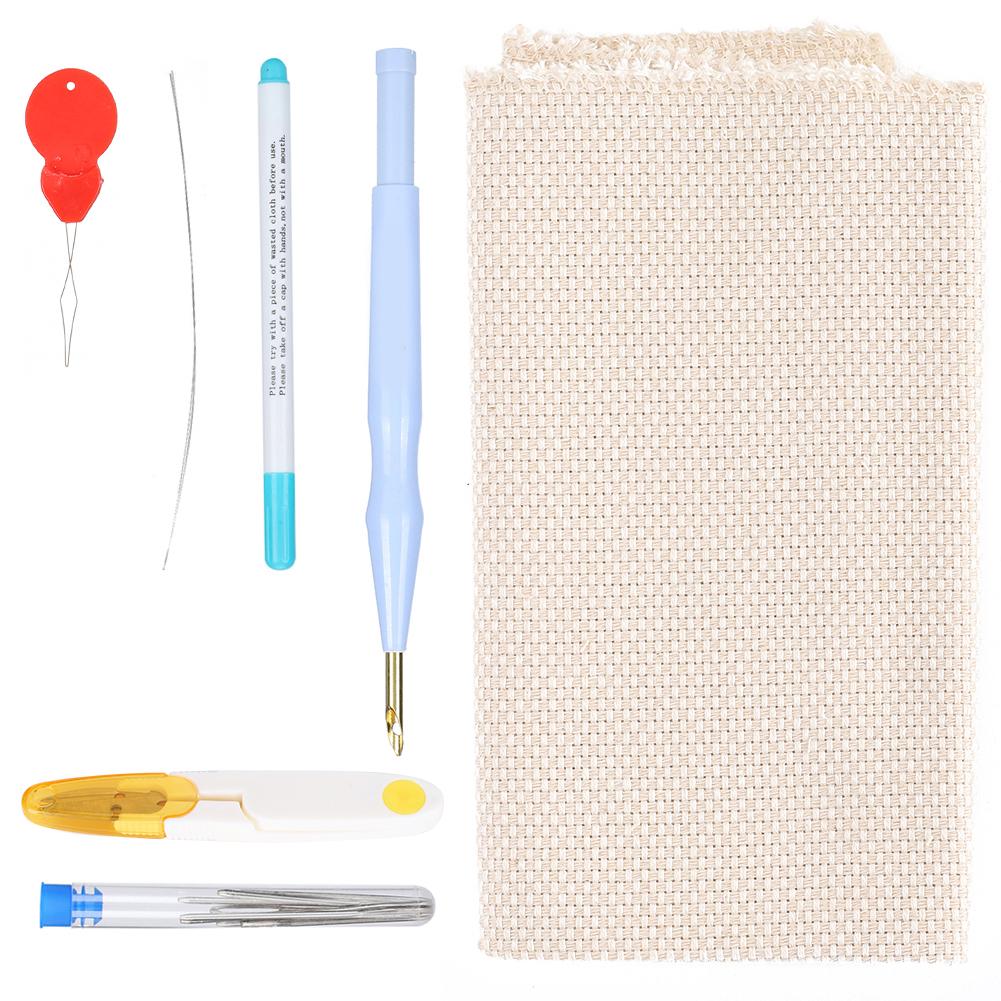 Punch Needle Stickerei Set DIY Dicke Wolle Kräftiges Messingrohr Garn Schere Werkzeuge Set