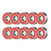 10PCS ABEC-9 608 2RS Roller Skate Wheel Bearing Anti-rust Skateboard Wheel Bearing Red Sealed 8x22x7mm Shaft