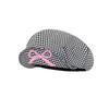 Women's Korean Plaid Bowknot Beret Hat
