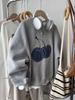 Plus Size Korean Style Embroidered Velvet Hoodie - Casual, Cute, Versatile for Women (Autumn/Winter)
