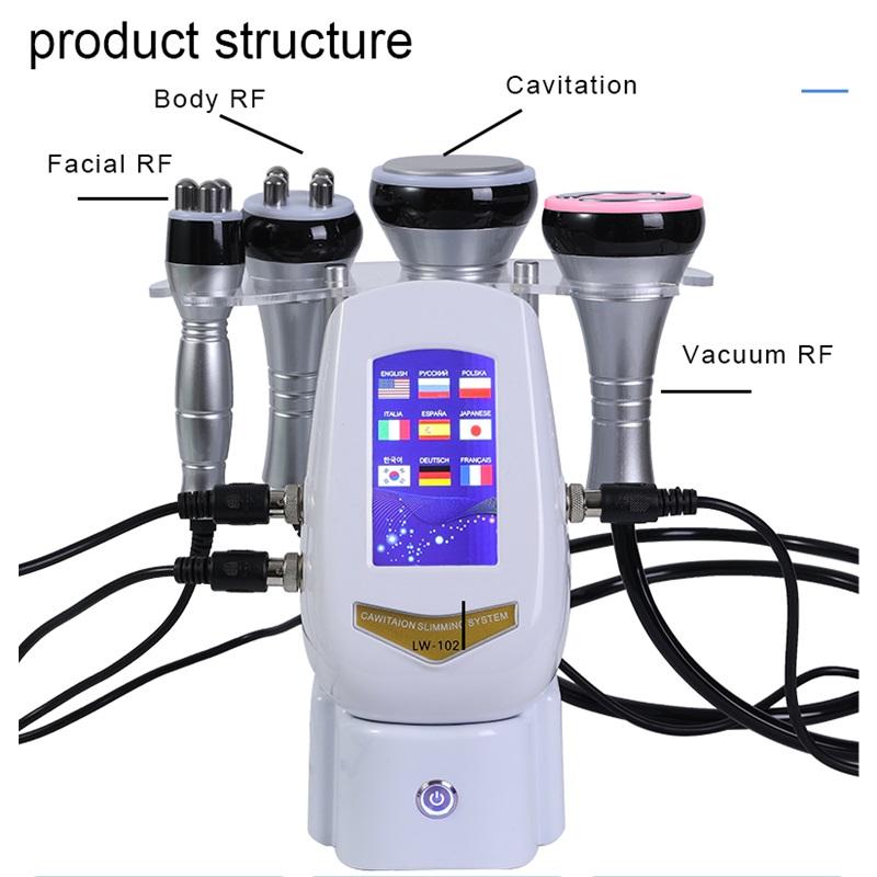 NEW  40K Cavitation Machine  Ultrasonic RF Body Shaping Lose Weight Multipolar Slimming Facial Skin Tightening Lifting Device