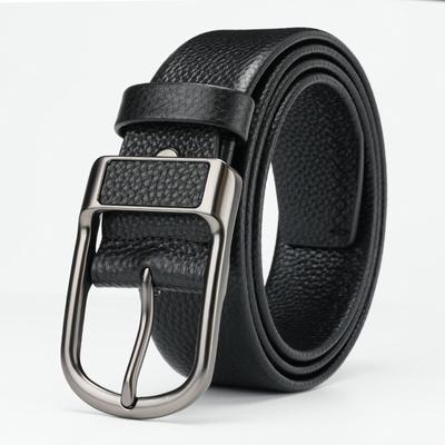First Layer Cowhide Men's Belt New Pin Buckle Trousers Casual Business Middle Aged and Young Trousers Men