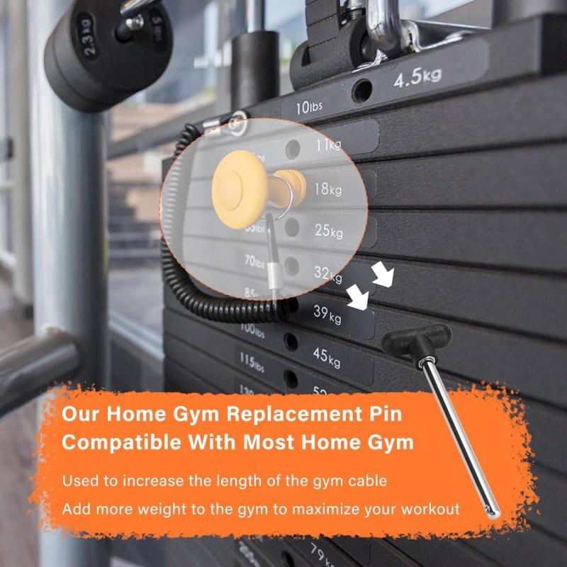 1Pc 9.5Mm Weight Stack Pin Gym Pin Heavy Duty Replacement Weight Machine Pin Fitness Home Gym Universal Exercise Machine Parts