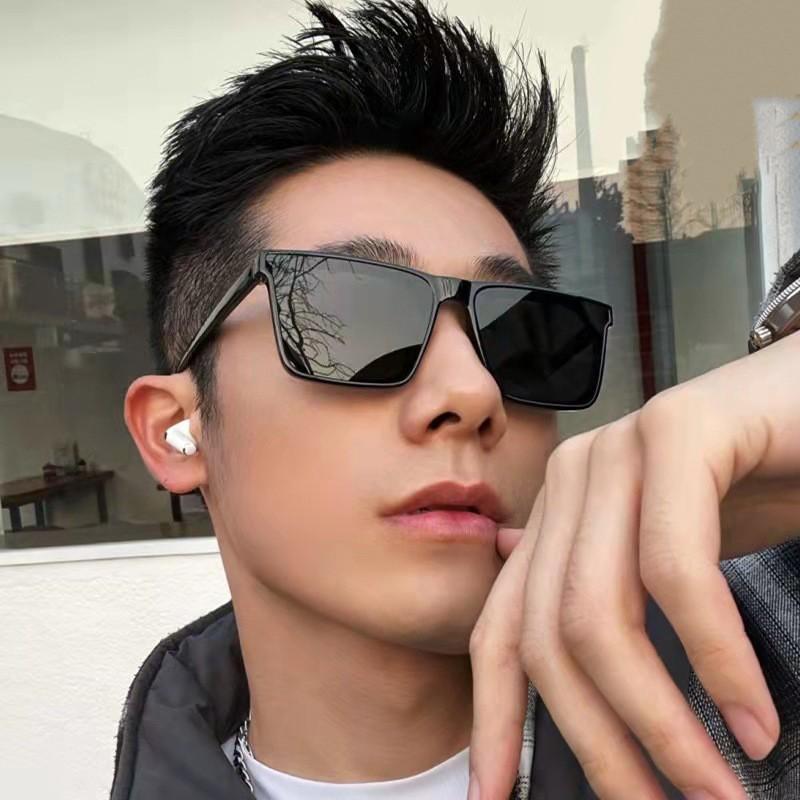New Brand Sunglasses Men Vintage Square Shape Personality Women Large Frame Classic Fashion Simple Trend Outdoor Eyewear Uv400