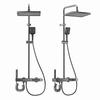 Smart Gunmetal Gray Digital Display Shower Set