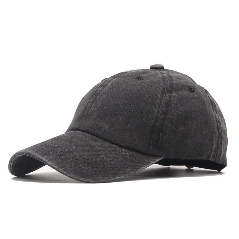 Light Plate Baseball Cap Women'S Washed Cotton Retro Sun Hat Outdoor Men'S Cap