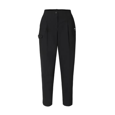 CHALLENGER Women'S Single-Pleat Tapered Pants Black