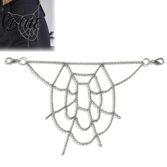 Schmuck für besondere Anlässe Gotisches Spinnennetz Hosenkette Punk Jeans Hose Cooles Accessoire Dekorative Körperkleidung für Herren Damen Gürtelkette
