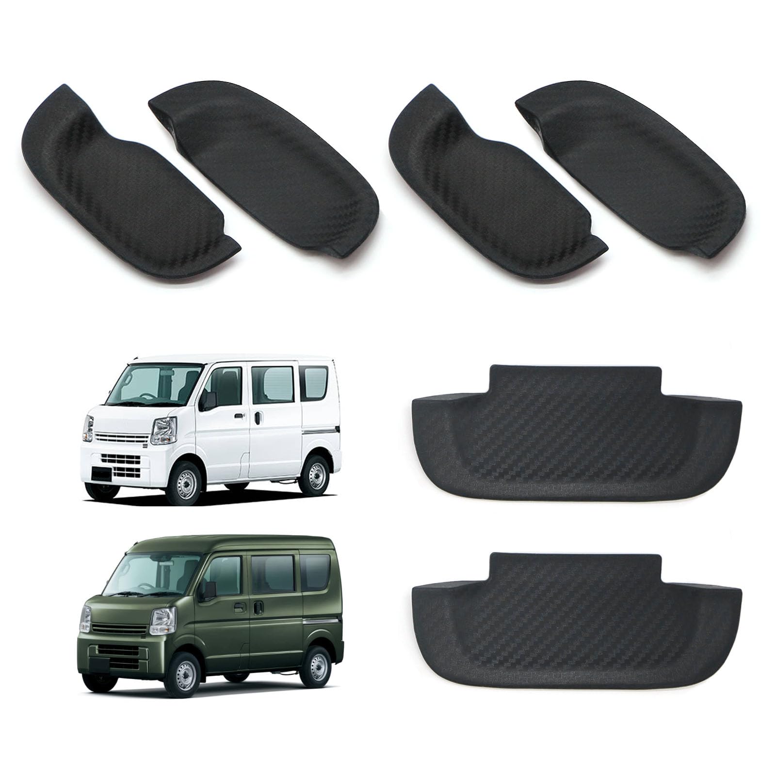 

Kasinfly Защита дверной ручки Защита от царапин Накладка на дверную ручку каждого вагона Защита от царапин, Защита дверной ручки чёрный