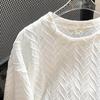 T-shirt Estiva in Cotone da Donna Taglie Forti Ampia Girocollo Top Morbido