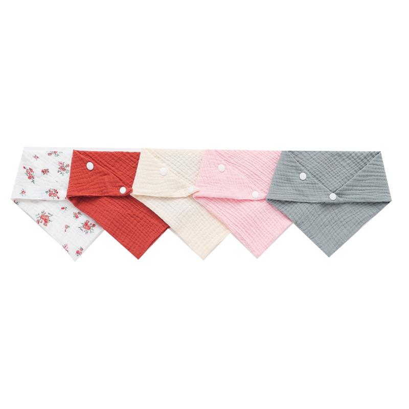 3PCS/5PCS Muslin Bibs Baby Face Towel Wash Cloth Drooling Bibs Toddlers Neck Scarf Baby Stuff Dropshipping