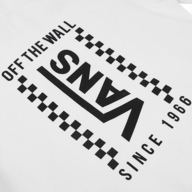 Vans Printed Logo Fleece Hoodie Men Tops White VN0A48CGFS8