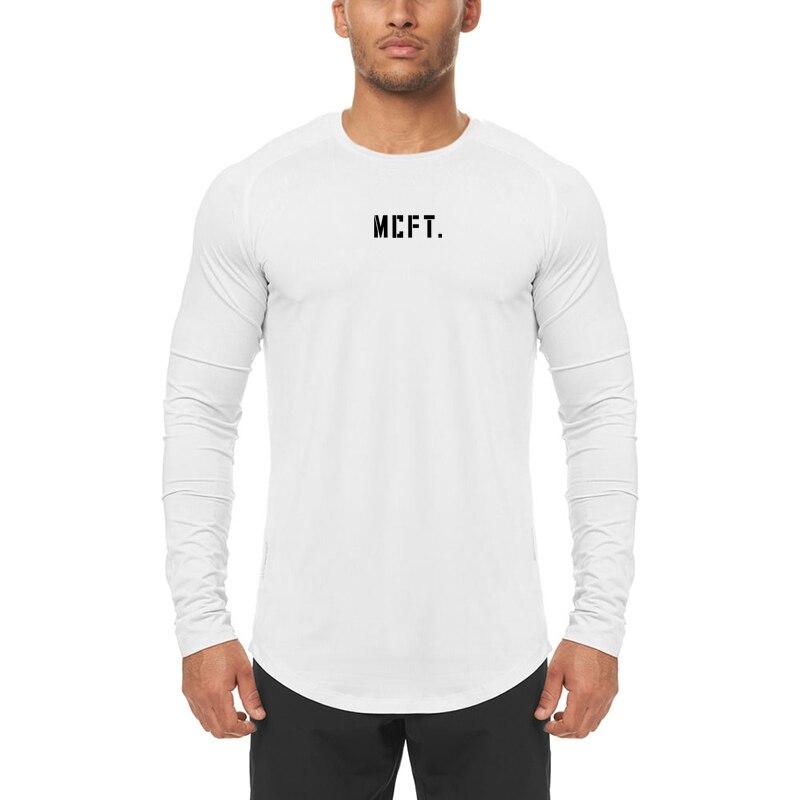 Die Arbeit machen Herbst & Frühling Herren Dünnes Atmungsaktives Schnelltrocknendes Slim Fit Outdoor-Mode Lässig Hochelastisches O-Ausschnitt T-Shirt