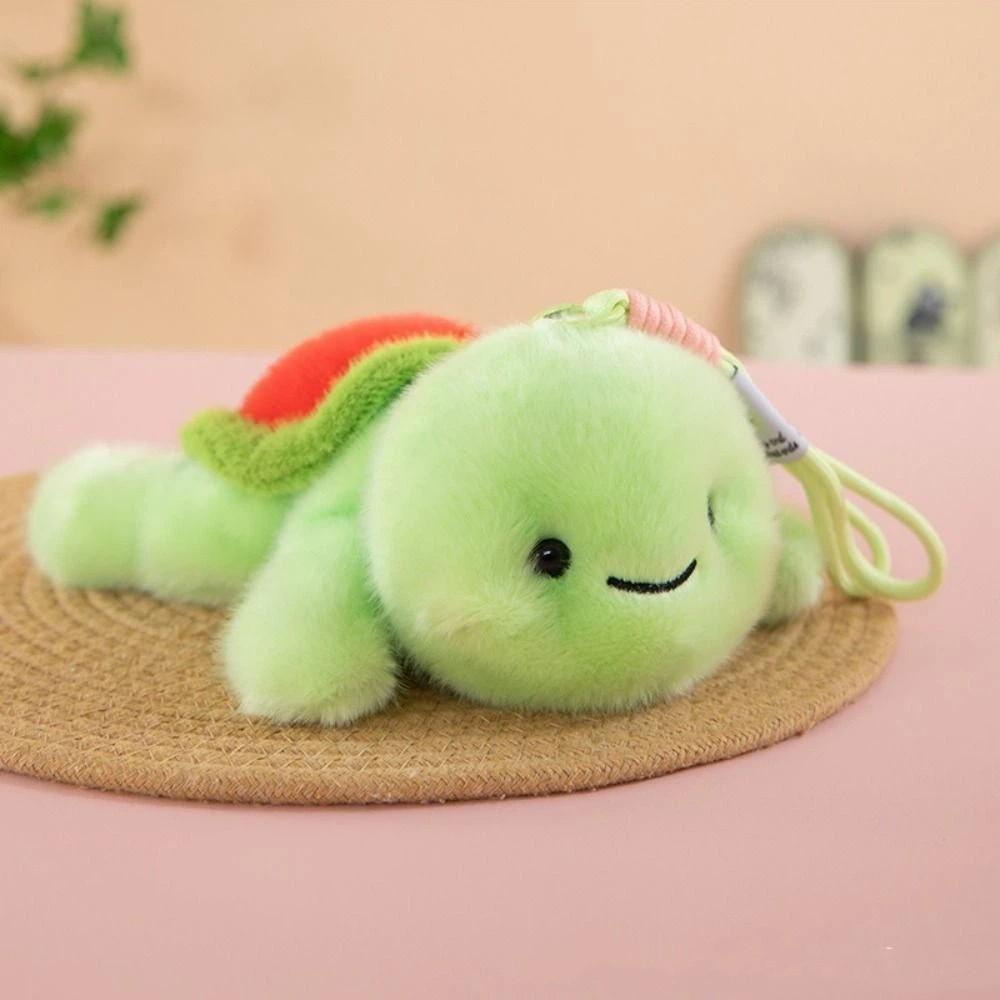 Watermelon Grape Turtle Plush Keychain PP Cotton Green Doll Key Ring Birthday Gift