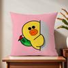 Cute Cartoon Art Duck Cushion Cover For Pillow Printing Sofa Decoration Home Car Room Coffee Shop Office Nordic Simplicity