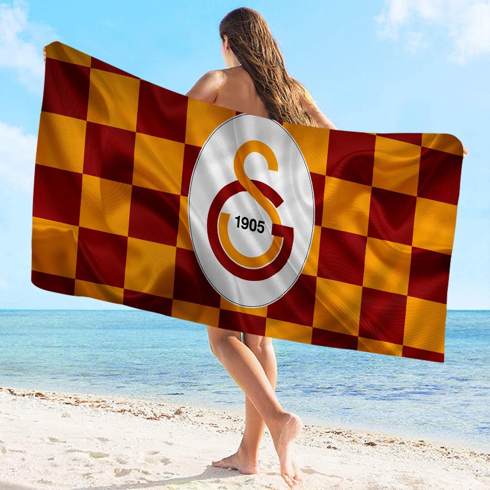 1905-G-Galatasaray Logo Towel Microfiber Beach Towel Absorbent Quick Dry Soft Yoga Swimming Resort Mountain Climbing Towel