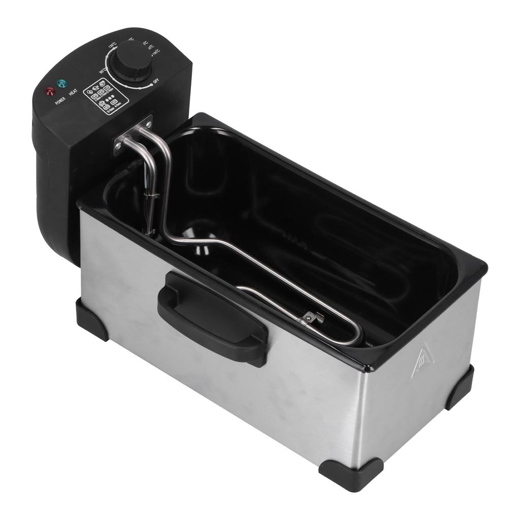 3.5L Electric Deep Fryer 2000W Commercial Stainless Steel French Fries Chips Fryer Machine 0?190 celsius