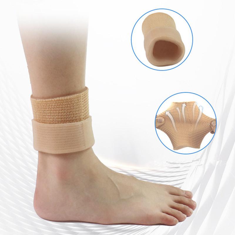 2Pc Ankle Gel Sleeves Padded Skate Socks Foot Cushion & Protection for Figure Skating Ice Hockey Roller or Inline Skating,Riding nero
