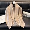 Summer Solid Color Tencel Cotton Ginkgo Biloba Scarf Women'S Beach Sunscreen Yarn Shawl Versatile Silk Scarf Women