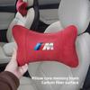 Samochodowy zamszowy zagłówek podpora karku Akcesoria do siedzeń samochodowych Dla BMW E46 E90 E60 F30 F10 E39 i3 i4 X1 X2 X3 X5 X4 X6 X7 M3 M4 M5 G30 i7