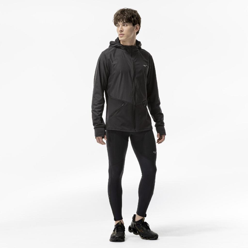 Running Wear Warmlight Hybrid Jacket J2MCD501 Black M Men's