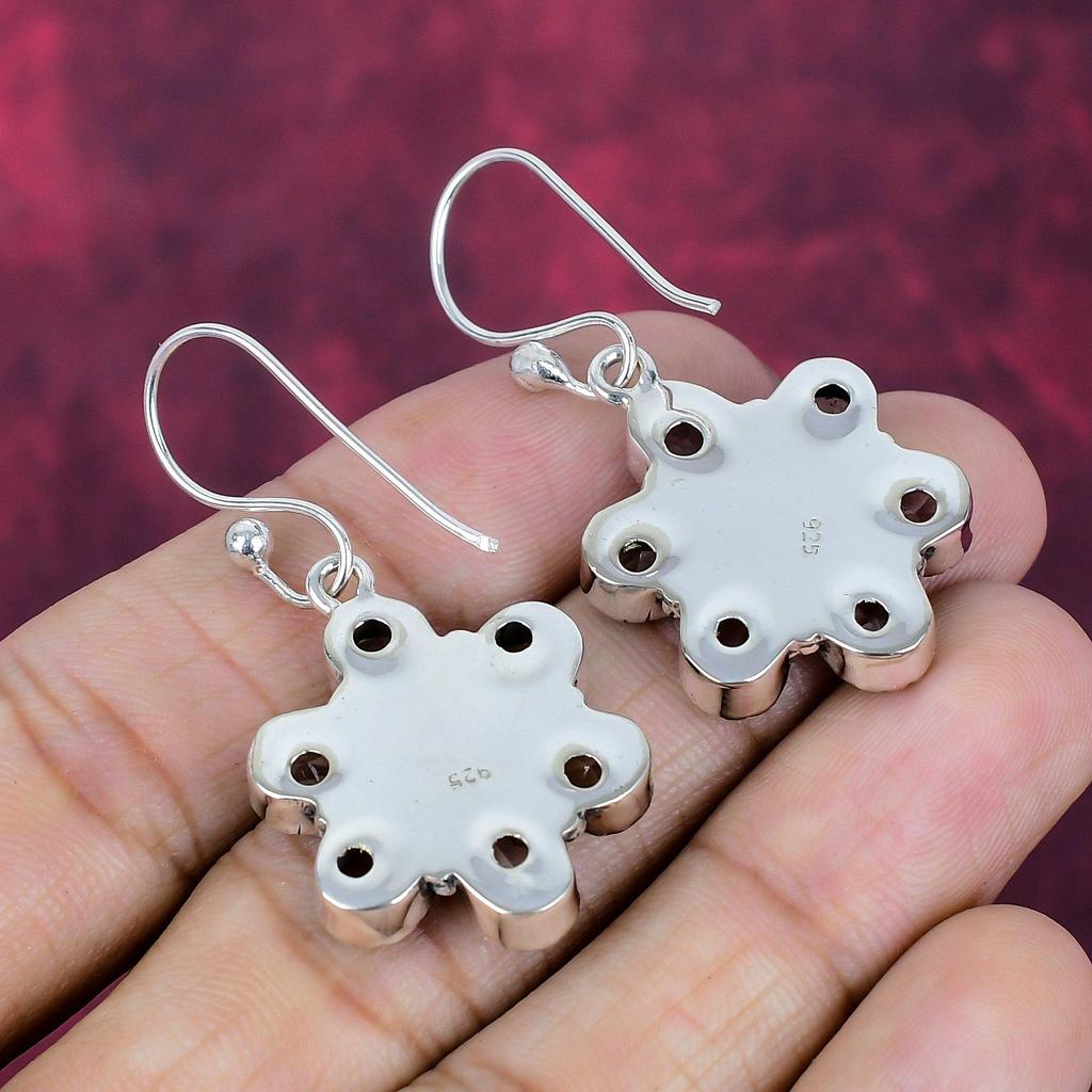 Brincos de tanzanita feitos à mão, brincos de prata esterlina maciça 925, joias antigas, brincos para presente de noivado