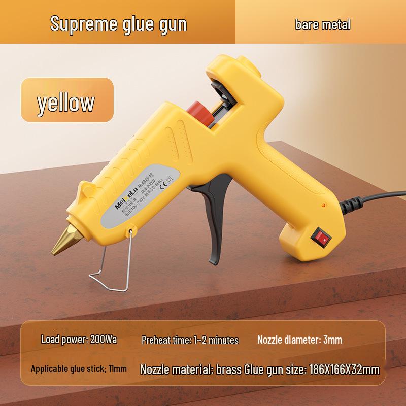 High Viscosity Hot Melt Glue Gun with 7-11mm Sticks for Kids' Crafts and Household Use