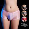 Sleek & Stylish Men's Transparent Boxer Briefs - Lightweight, Comfortable, High Elasticity, Multi-Color
