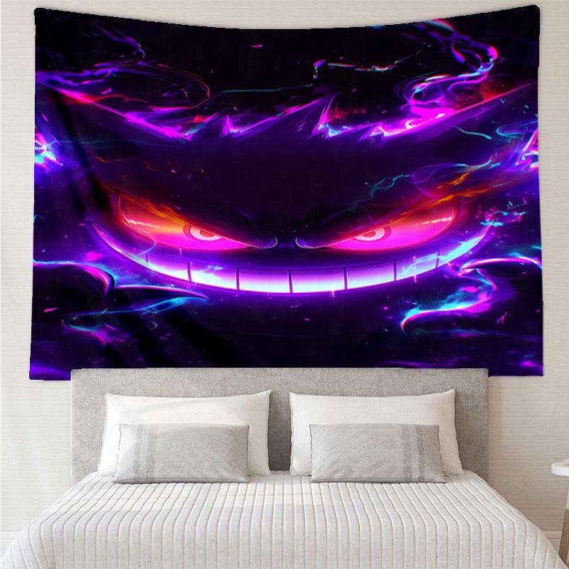 Ghost Haunting Glow Tapestry Hanging for Bedroom,Livingroom, Playroom,Decor Art Room Wall Tapestry Holiday and Birthday Gifts
