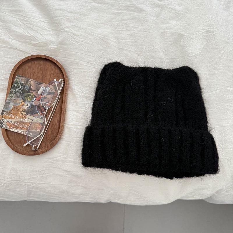 Cute Cat Ear Wool Hat for Women: Stylish Autumn/Winter Ear Protection, Personality Show, Warm Knitted Skullcap