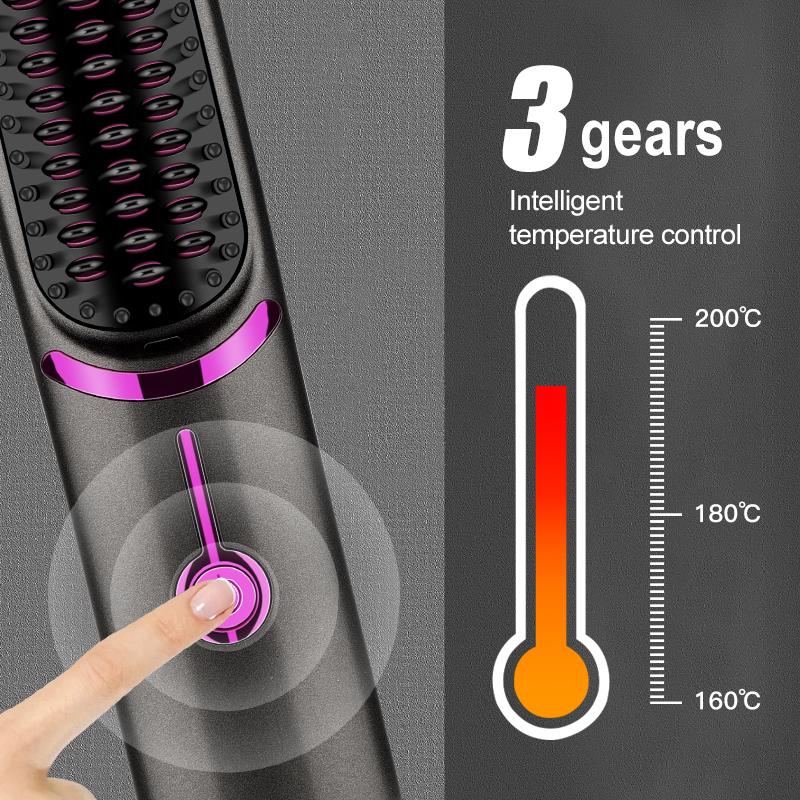 Wireless Hair Straightener USB Charging Hair Straightener Hair Straightener Big Wave Egg Roll Curling Iron