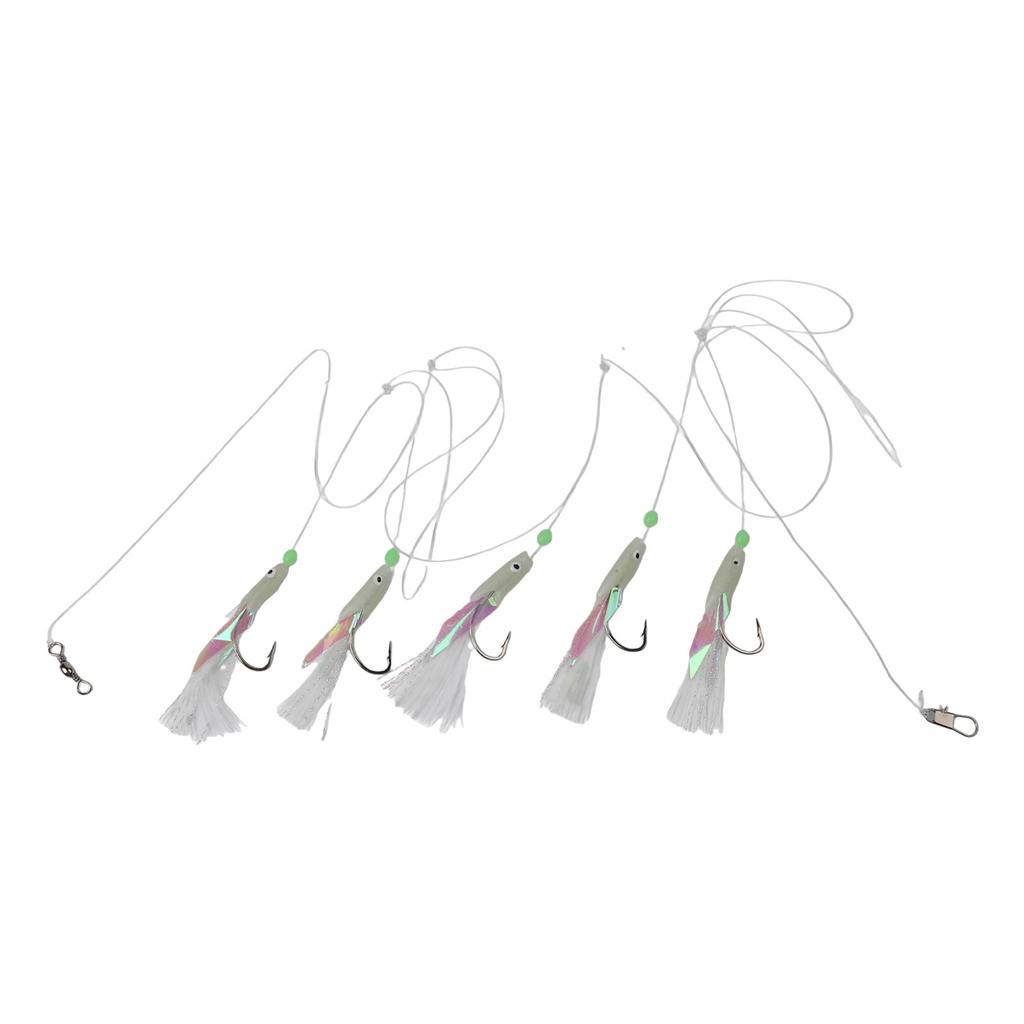 Enhanced Catch Rates Fishing Lure Set Luminous Hooks