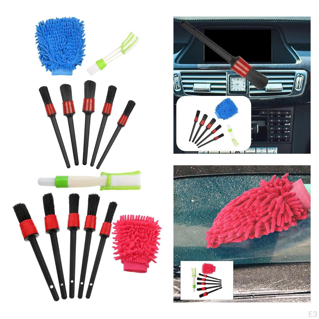 7 pieces Car Detailing Brush Interior Cleaning kit Tools