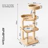 Miaolis 3-Tier Cat Treehouse Scratching Post