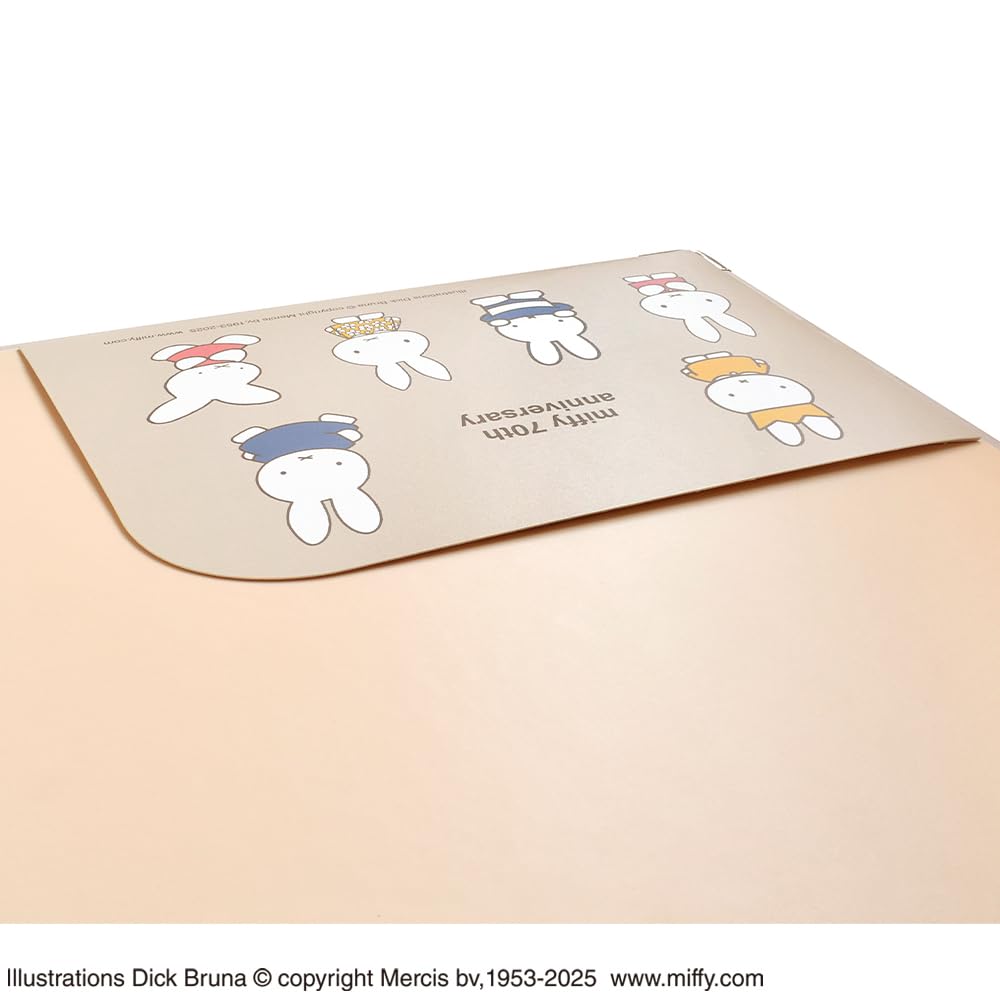 Saint Ladies Miffy Clipboard 70th Anniversary Beige ST-ZMF0058