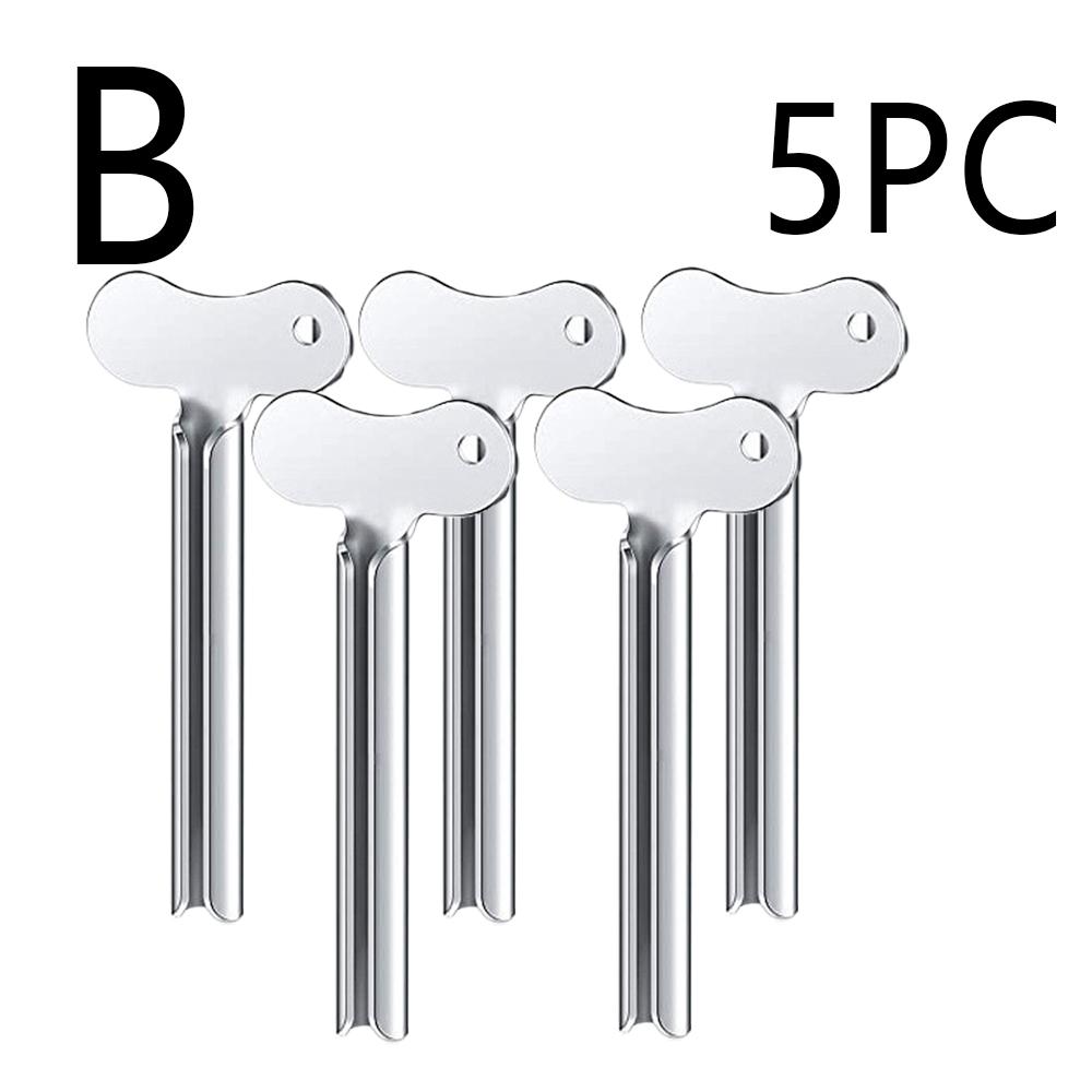 Portable Stainless Steel Toothpaste Squeezer & Hair Dye Dispenser Cleanser Squeezer, Bathroom Accessories, Half-Circle Wringer